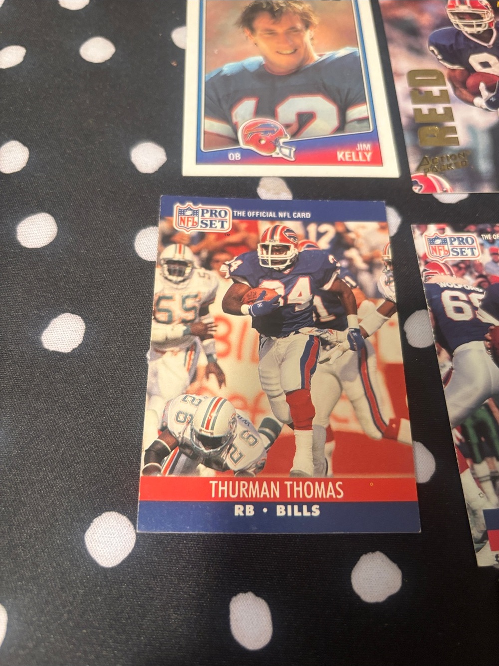 Buffalo Bills NFL Football Card Lot - Red White Blue Accents - Picture 4 of 10